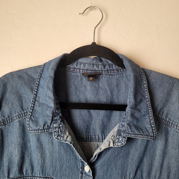 Torrid Lizzie Plus Size Denim Button-Up Shirt - Picture 8 of 10